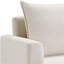 Fauteuil surdimensionné rembourré beige