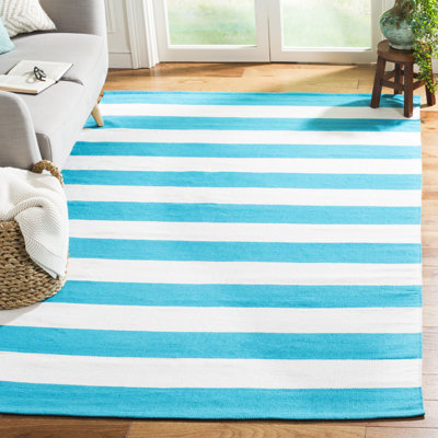 Morabito Hand Woven Cotton Striped Rug