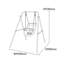 Liberty House Toys Steel Swing Set with