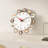 Brown & White Animal Themed Round Wall Clock