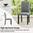  Dining Chair Set of 2 Mid-Century Modern Fabric Upholstered Parson Chairs-1337161916