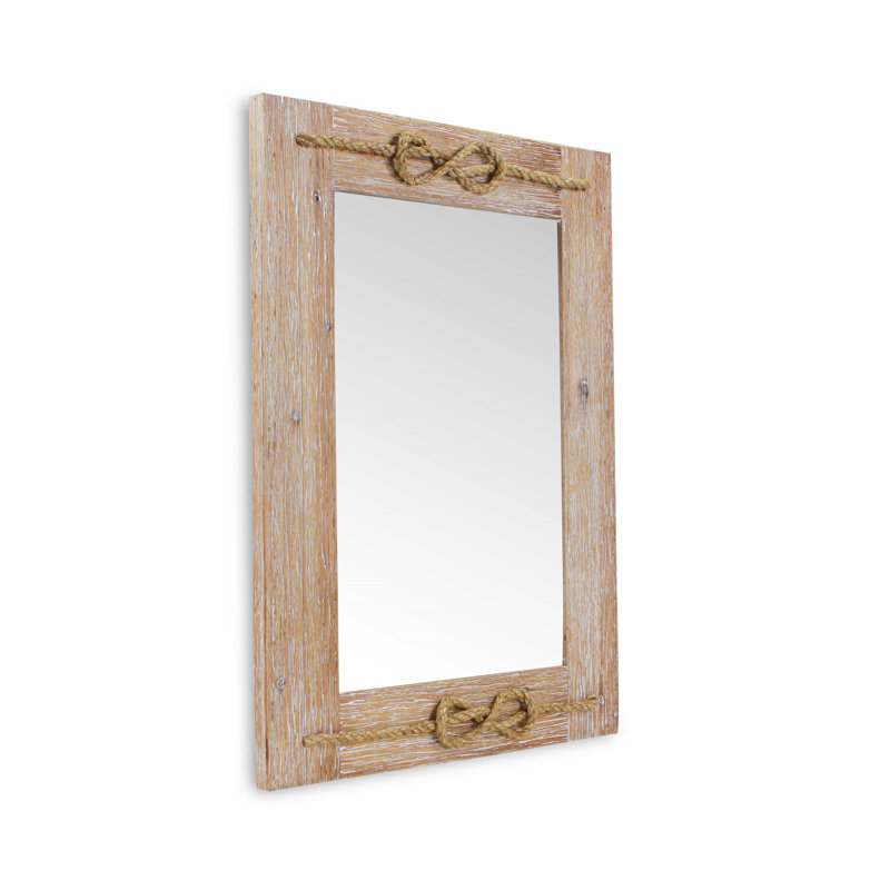 Weatherford Wood Flat Wall Mirror