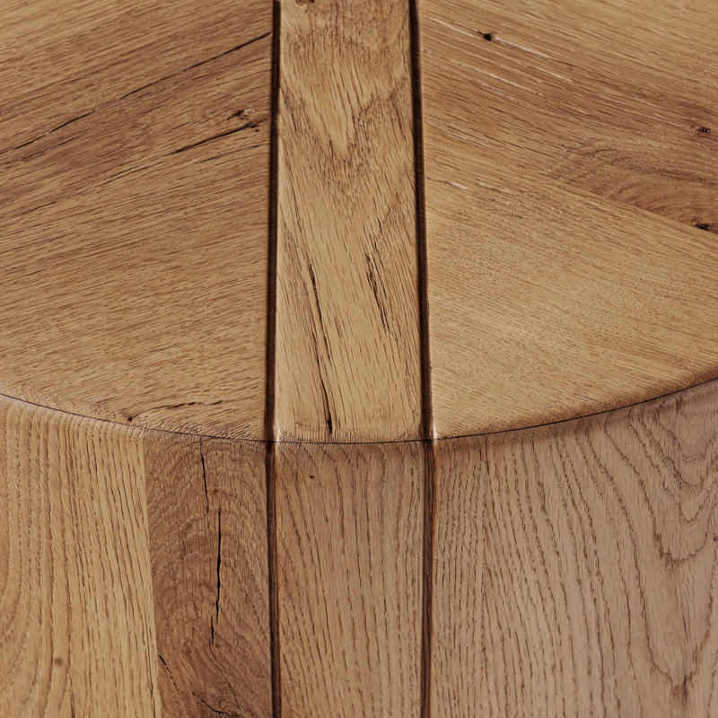 Renan End Table by Thomas Bina/Ronald Sasson, Reclaimed French Oak