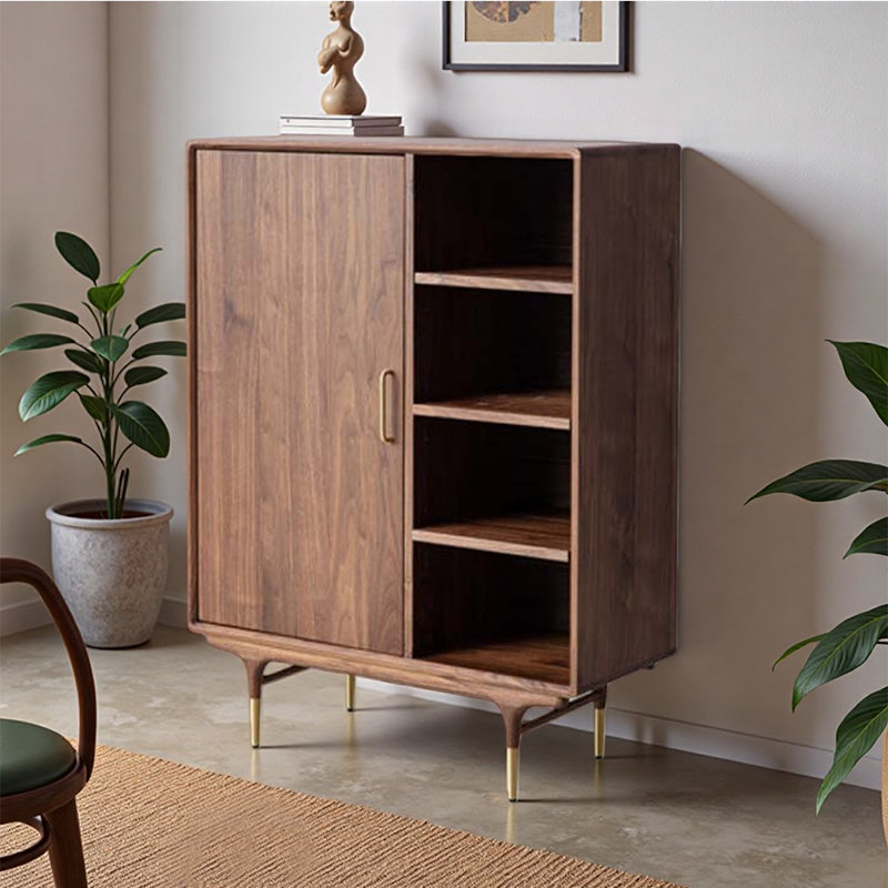 Armoire à chaussures semi-ouverte de style européen