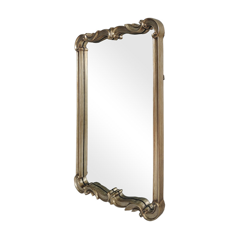 Asbille Antique Silver Wall Mirror, Silver