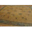 1930s Beige Floral Antique Chinese Peking Rug 9'0" x 11'3" Knotted Wool Carpet