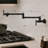 Wall Mount Pot Filler Faucet Double-Handle Folding Kitchen Restaurant Sink With Dual Joint Swing Arm Commercial-107556857