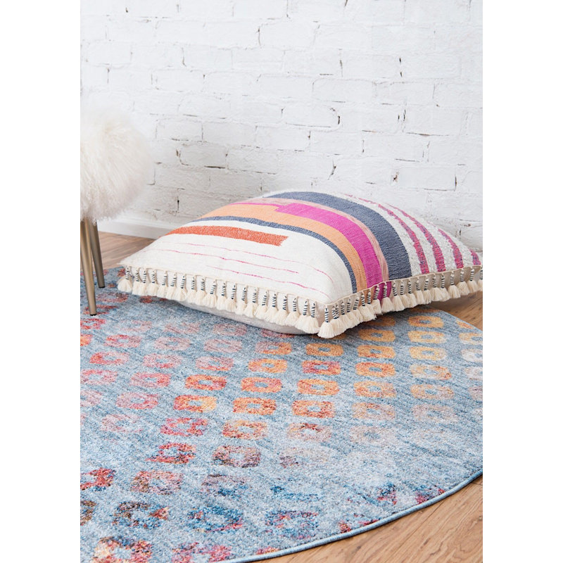 Corvena Abstract Indoor Rug, Round 3'3"