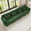 Canapé d'angle modulaire, canapé quatre places en chenille verte, style moderne
