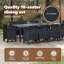10 - Person Patio Dining Set with Rectangular Table-1270004063
