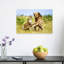 Roaring African Lions Dramatic Contemporary Cat Lion Nature Wildlife Wall Art Print-772405956