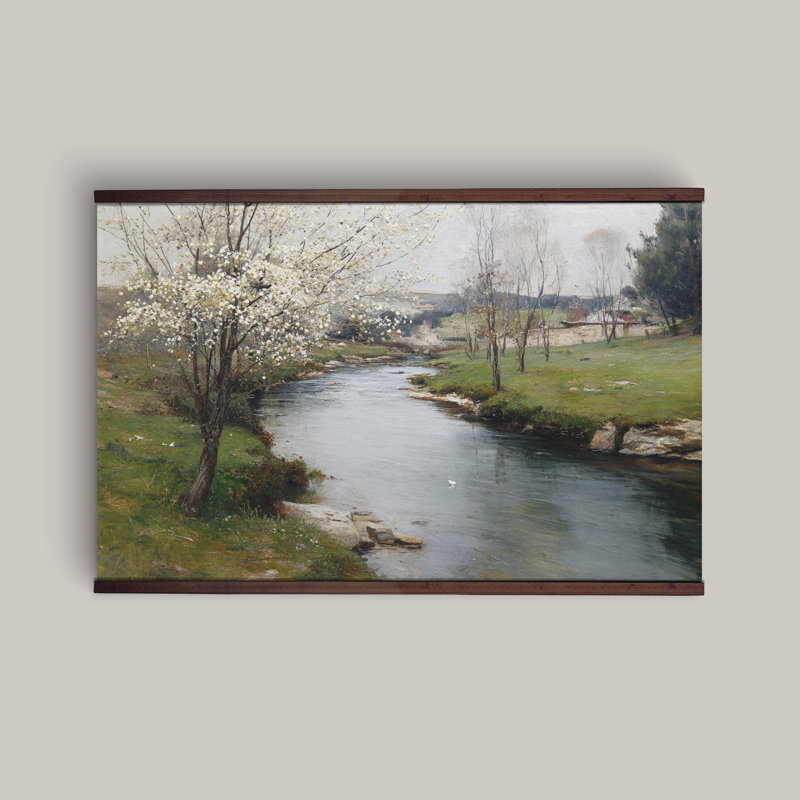 Riverbank Extra Large Canvas Wall Art Tapestry, 40" H x 60" W
