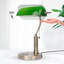 Lampe de bureau en verre avec chargeur sans fil, 2 ports de charge USB, lampe de bureau rétro avec interrupteur à chaîne, lampes de table rétro pour bureau personnel, piano, bibliothèque (ampoule incluse)