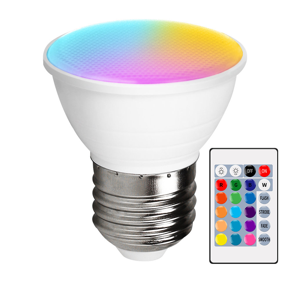 AURAGLOW 10w Remote Control Colour Changing LED Light Bulb - B22 - Auraglow LED  Lighting