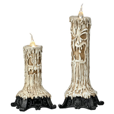 9-12" Led Ghost Candle 
