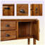 Console en bois massif 48 po Eucptus-2102669394
