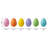 60PK 3"H Easter  Plastic Fillable Eggs In 6 Assorted Colours, 10 Of Each