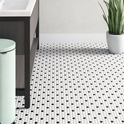 Merola Tile Metro Penny 0.74" x 0.74" Porcelain Mosaic Wall & Floor Tile