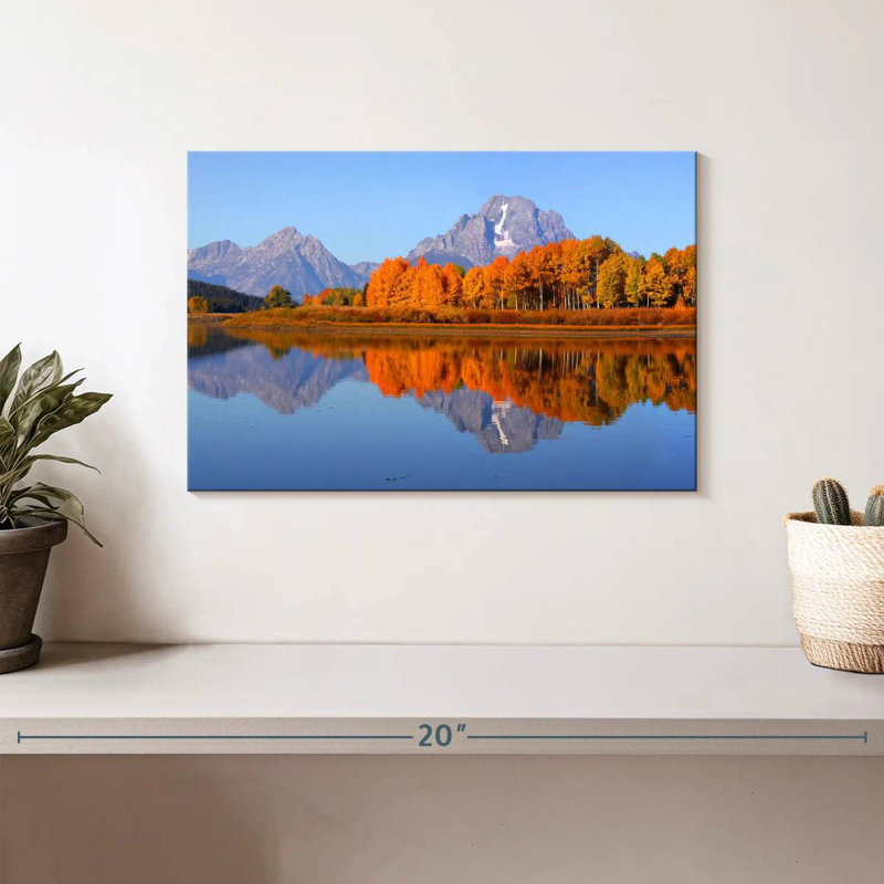 Alvord Grand Teton Autumn Lake, H 8 po x l 12 po