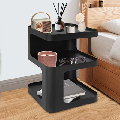 Table d'appoint moderne, table de chevet en métal, table de bout moderne