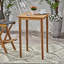 Table de bar d'extérieur carrée en bois-563487577