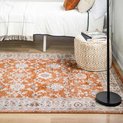 Floral 63cm X 63cm Area Rug