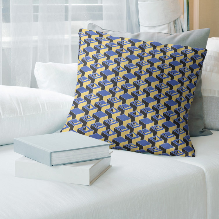 Skyscrapers Pattern Throw Pillow Cover