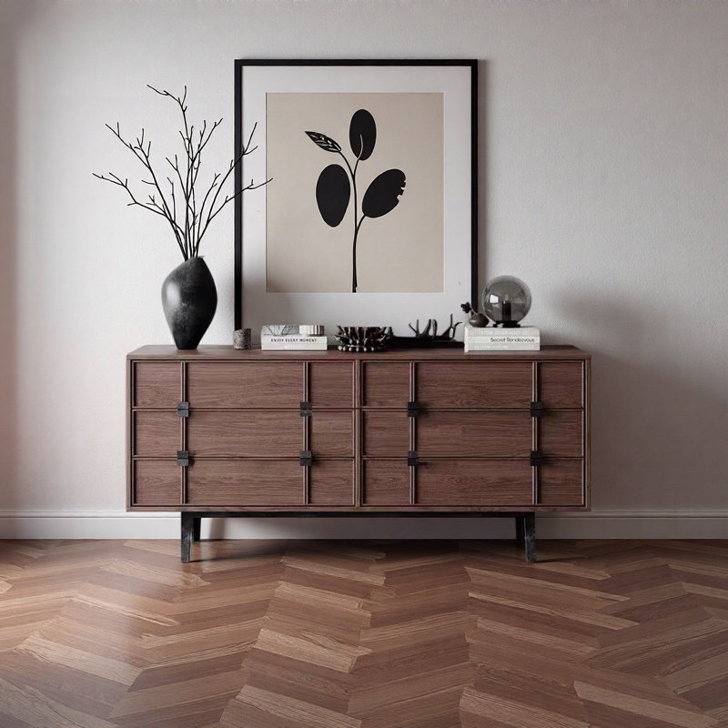 Grande armoire de rangement dans le salon, H 33,46 po x l 59,06 po x P 15,75 po