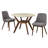 Oak Park Faux Marble Top Four Leg Dining Set-670740950