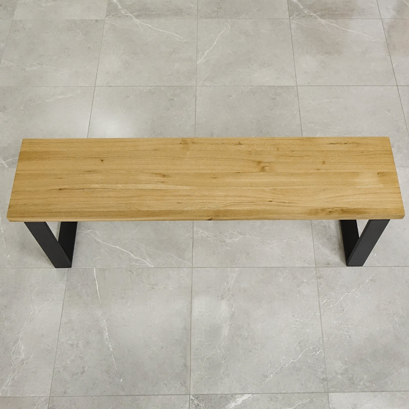 Willie Upholstered Bench, H49 x W140 x D40cm, Natural Oil