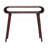 Solid Wood Amaya Nordic Style Console Table, Open Storage, Chestnut, Dark Brown