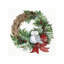 Holiday Wreath by Kathleen Parr McKenna - Wrapped Canvas Print-29936128