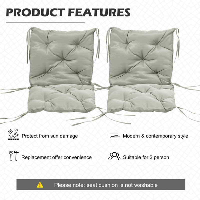 Coussin 2 pièces Winston Porter, Gris