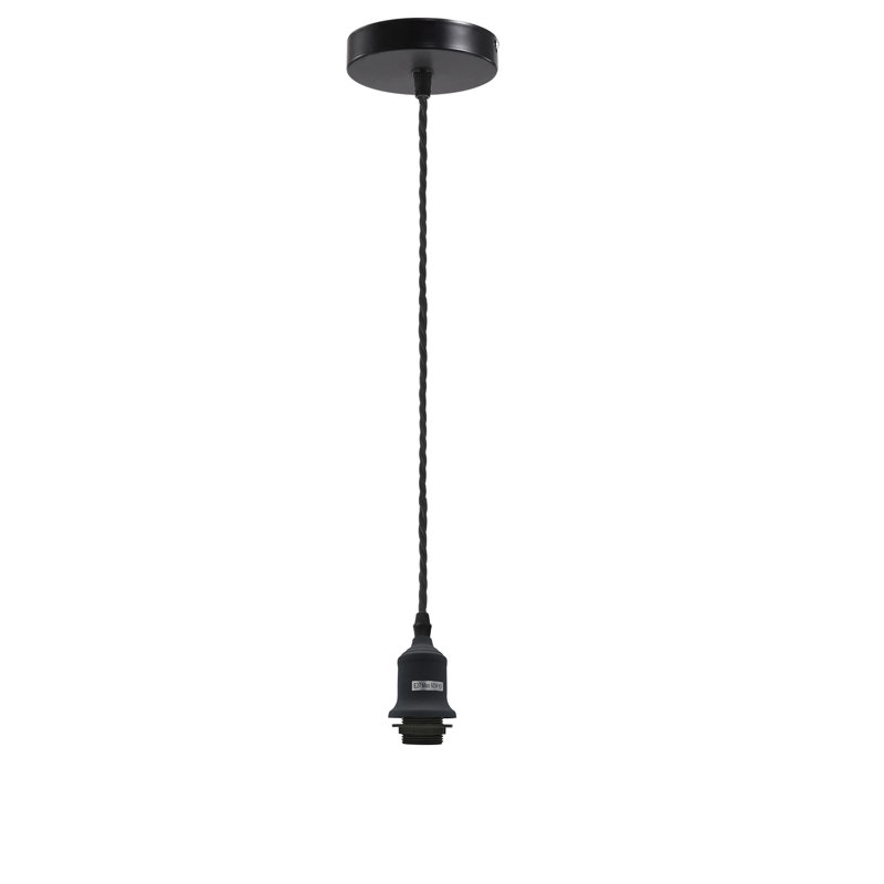 Rascoe 1 - Light Bulb Pendant, Black, No