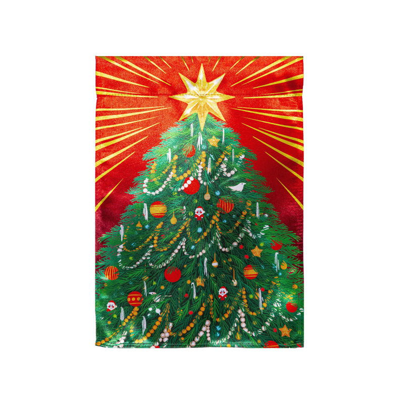 Drapeau de maison de Noël classique