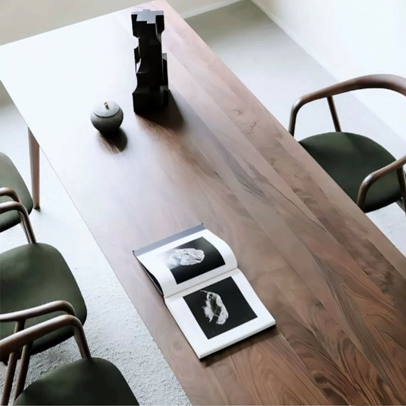Table de salle à manger entièrement en bois massif, H 29,5 po x L 94,5 po x l 31,5 po