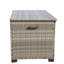 Boîte de rangement pour meubles de patio en osier (gris)