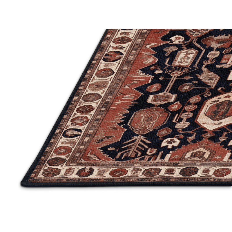 Tapis brun lavable à la machine, Rectangle 2' x 3'