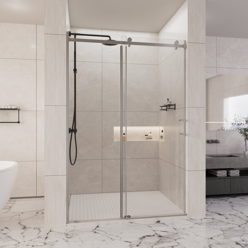 Porte de douche en verre trempé