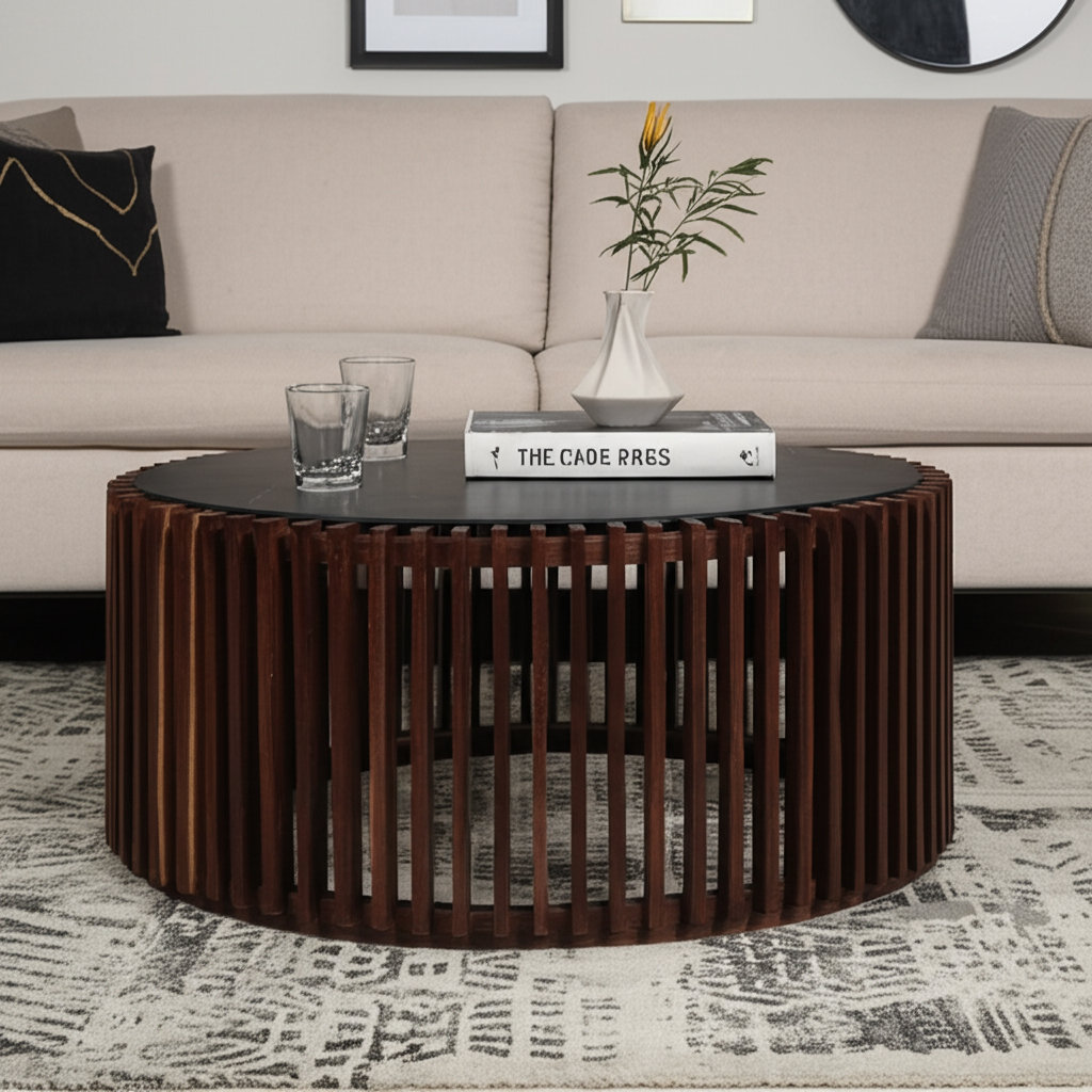 Bernard 40" Stone Coffee Table