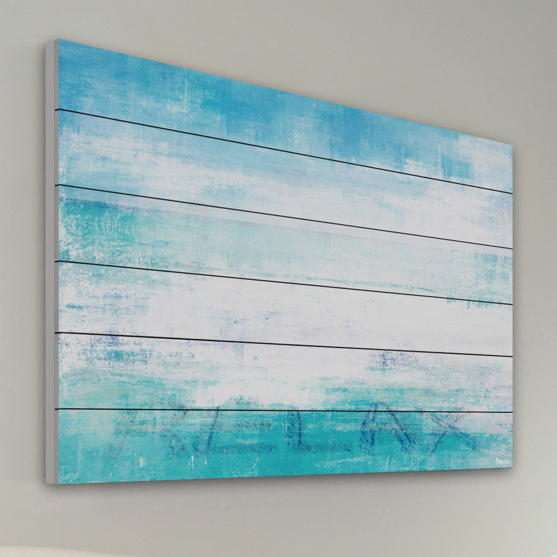 Relaxation Coastal Blue and White Canvas Wall Art