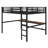 Metal Loft Bed With Power Outlet And LED Lighted-1377206986