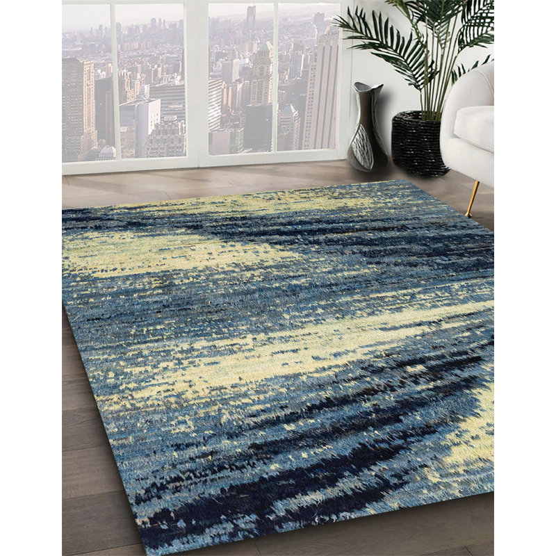 Abstract Indoor Rug, Square 4'