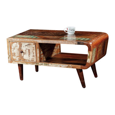 Solid Wood Four Leg Coffee Table
