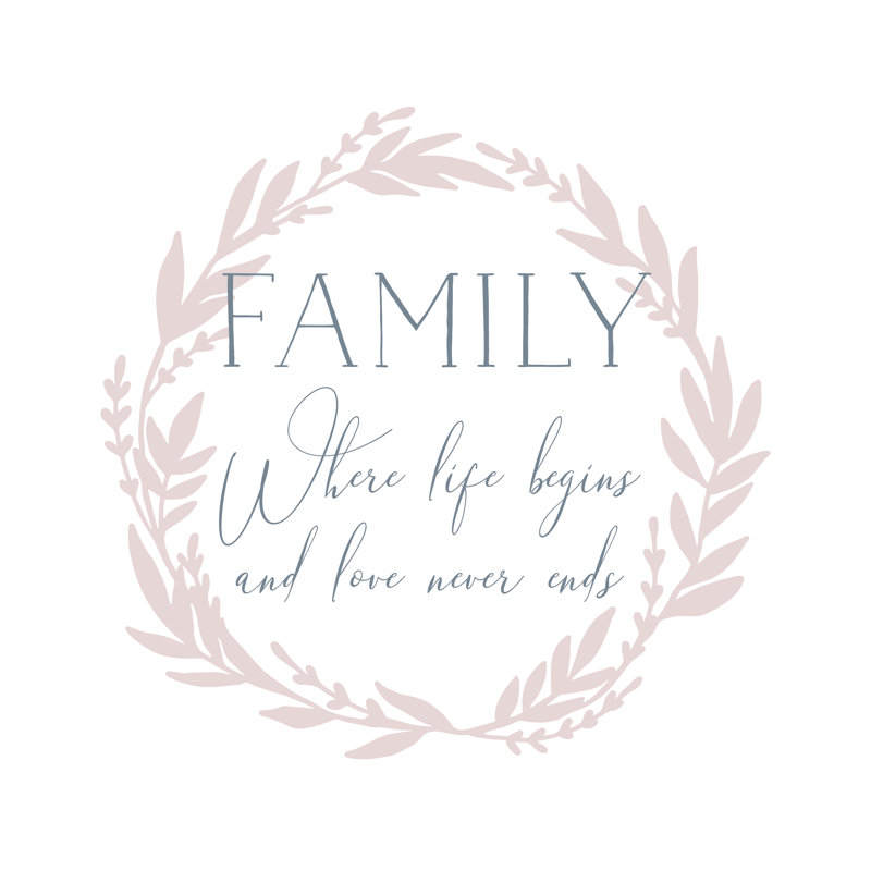 Family Life Begins - Wrapped Canvas Print, 122cm H x 122cm W x 3.8cm D
