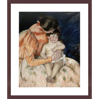 « Mère et enfant » de Mary Cassatt – Reproduction giclée encadrée