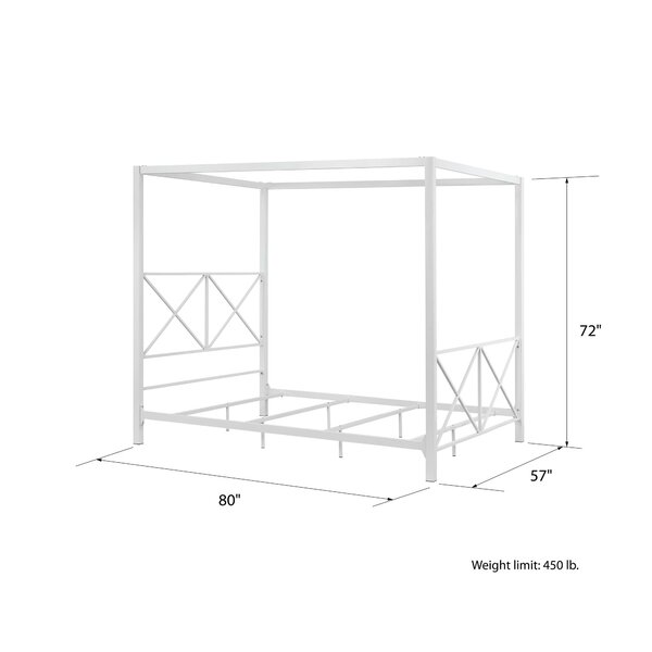 Mercer41 Saarah Metal Canopy Bed & Reviews | Wayfair