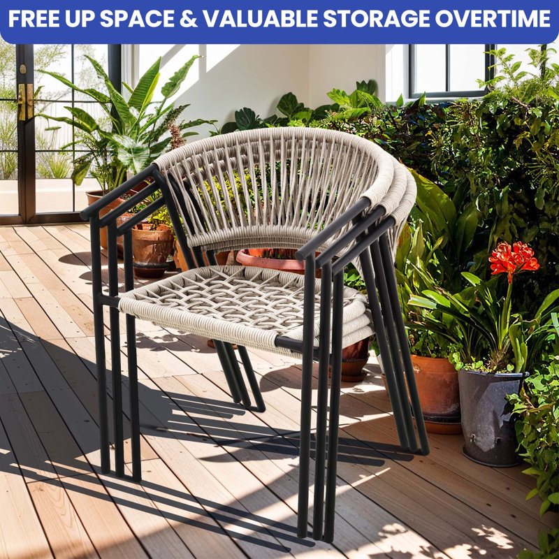 Chaise de patio avec coussin Tamere