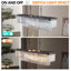 Lustre rectangulaire moderne en cristal K9, suspension à plusieurs niveaux-1041993612-1041993613