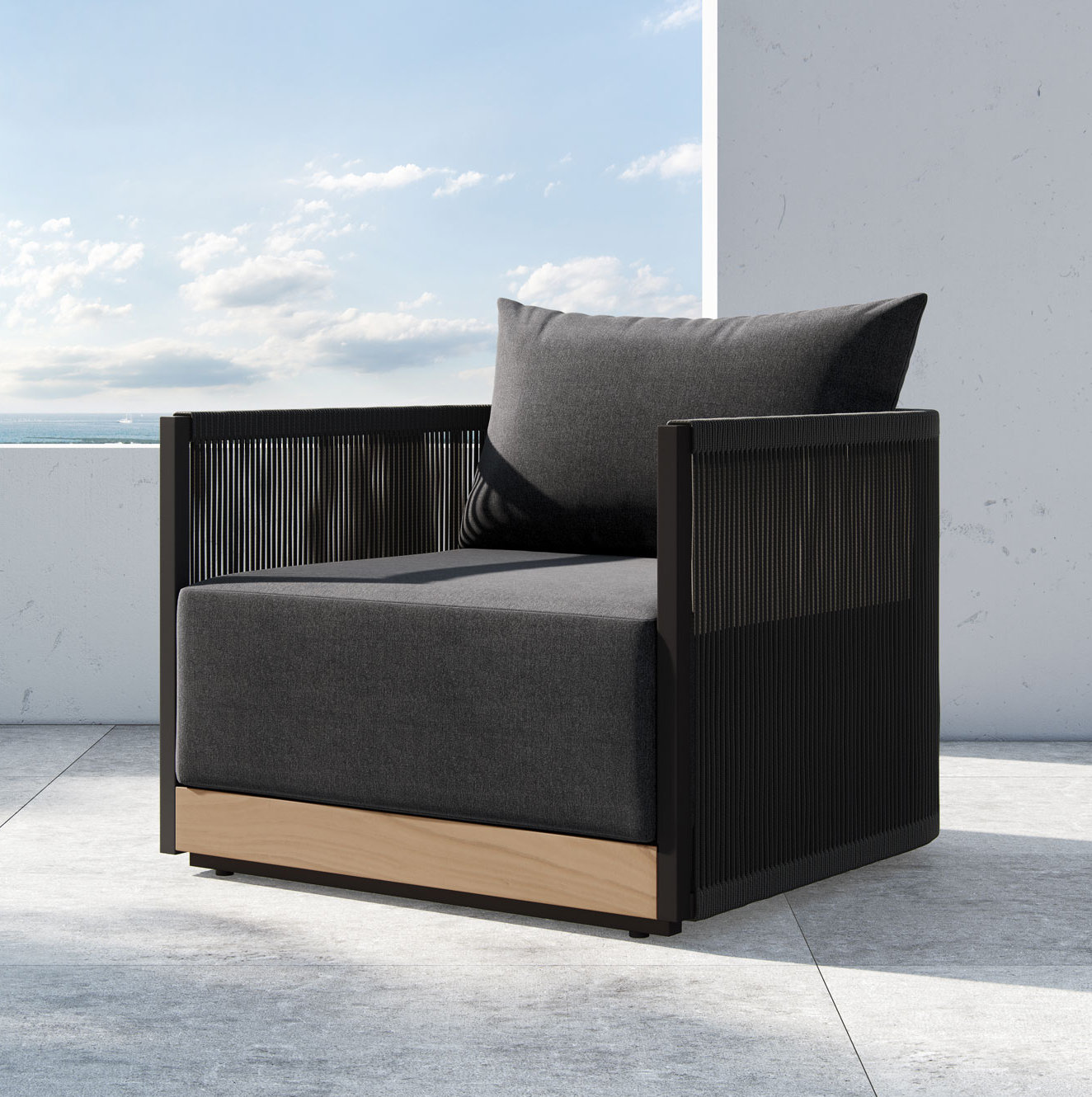 Fifer Teak Patio Lounge Chair
